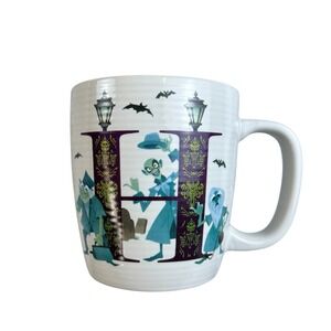 Disney Haunted Mansion Mug ABCDisney Letters H Coffee Cup Theme Park
